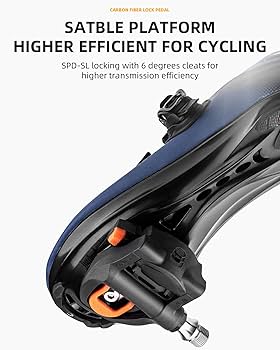 Amazon.com : ROCKBROS Bike Pedals Carbon Fiber SPD-SL Road